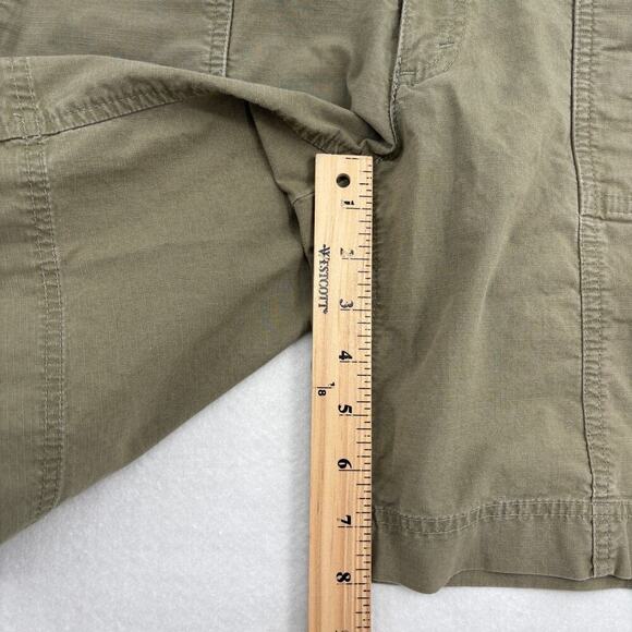 Eddie Bauer Shorts Mercer Fit Women's Size 4 Olive Green Rip Stop Stretch - Picture 9 of 10